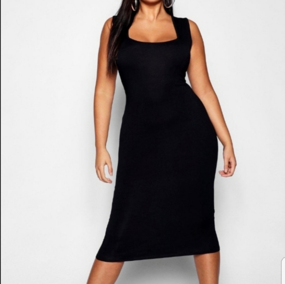 Boohoo square neck dress - Picture 3 of 3